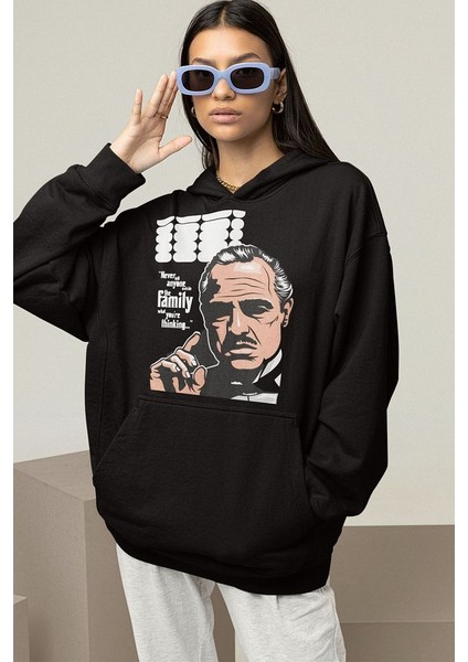 Godfather Film Baskılı Unisex Oversize Family Hoodie fiyatları