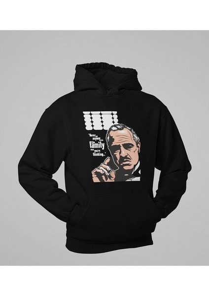 Godfather Film Baskılı Unisex Oversize Family Hoodie modelleri