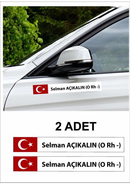 Kişiye Özel Kan Grubu Oto Sticker Motosiklet Yapıştırma 2 Adet Q43 fiyatları