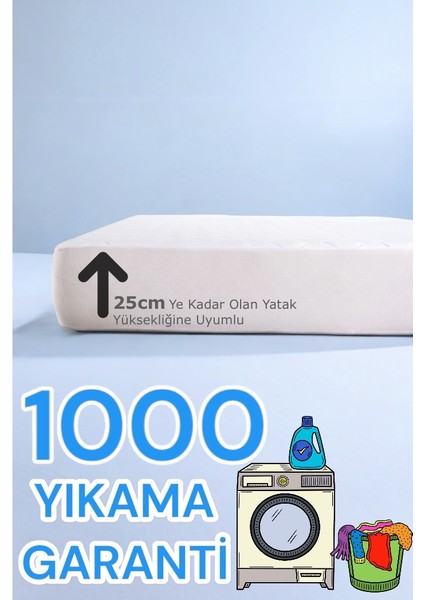 Baby Pamuk Sıvı Geçirmez Fitted Bebek ve Çocuk Yatağı Koruyucu Alez
