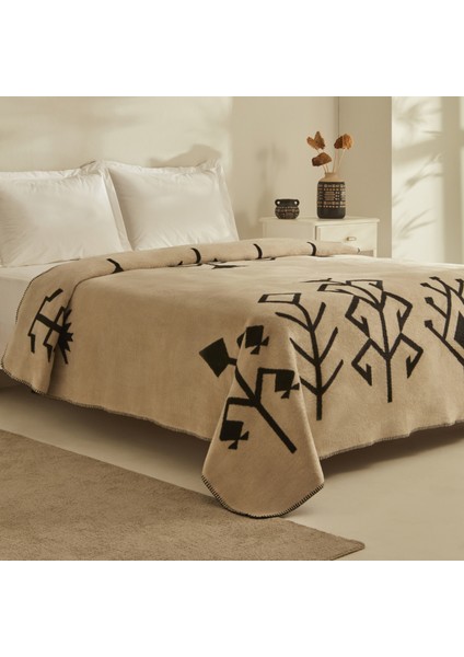 Çift Kişilik Pamuklu Battaniye 200x220 cm Beyaz Yumuşak Dokulu Konforlu Tasarım fiyatları