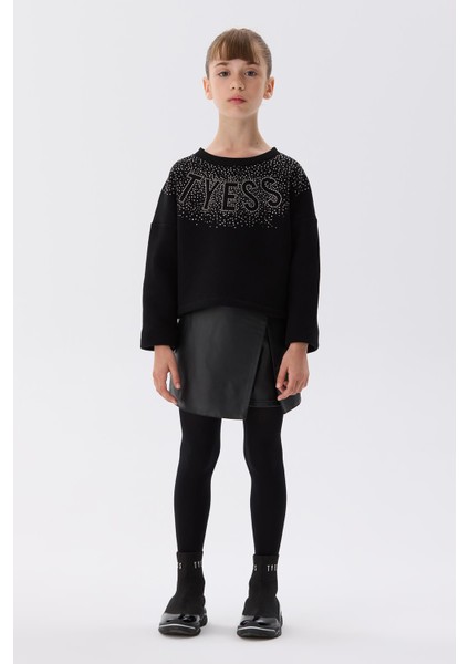 Bg Store Kız Çocuk Siyah Şort Etek