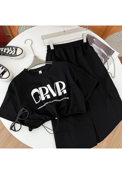 Kız Çocuk Siyah Eşofman Takımı