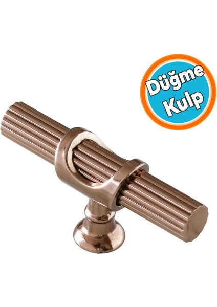 Metal Düğme Tek Vidalı Çekmece Mutfak Mobilya Dolabı Kulbu Bronz