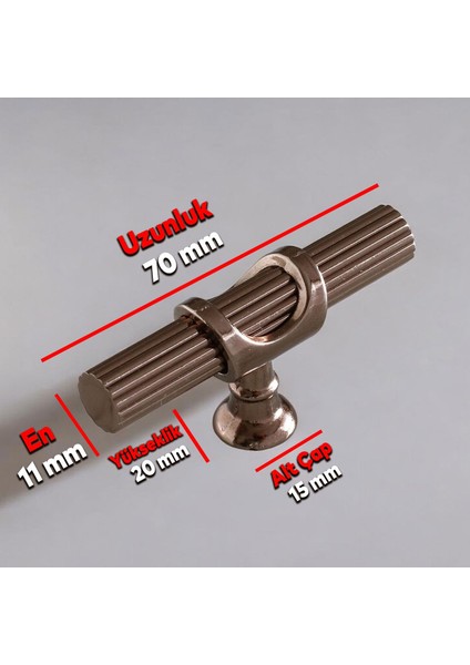 Metal Düğme Tek Vidalı Çekmece Mutfak Mobilya Dolabı Kulbu Bronz modelleri