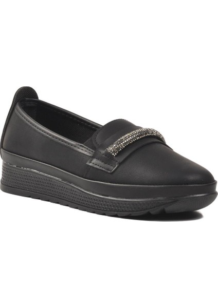 SC166 Siyah Zümrüt Kadın Günlük Ayakkabı