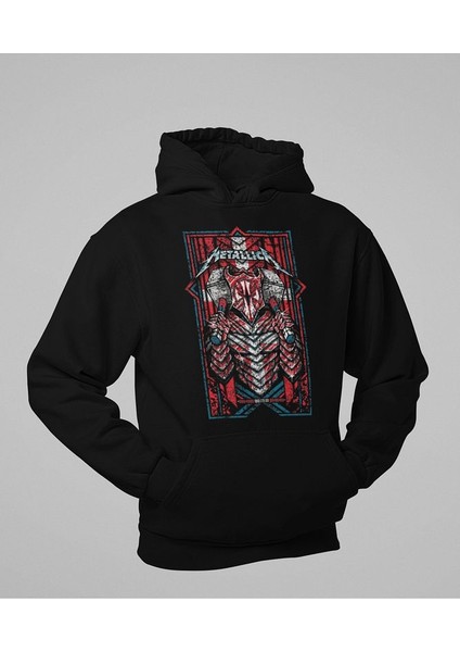 Metallica Baskılı Unisex Oversize Rock Metal Hoodie