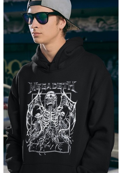 Megadeth Baskılı Unisex Oversize Rock Metal Hoodie fiyatları
