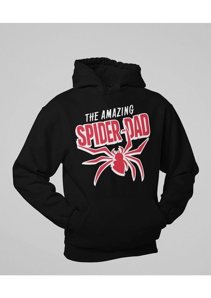 The Amazing Spider-Dad Baskılı Unisex Oversize Örümcek Adam Hoodie