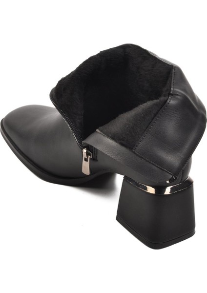 Pc-54000 Siyah Içi Kürklü Kadın Topuklu Bot fırsatları