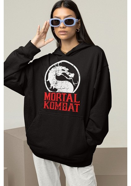 Mortal Kombat Baskılı Unisex Oversize Anime Hoodie fiyatları