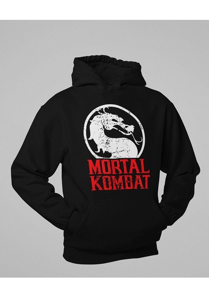 Mortal Kombat Baskılı Unisex Oversize Anime Hoodie modelleri