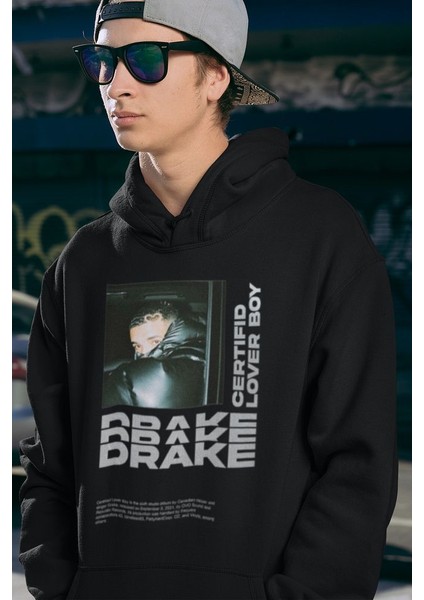 Drake Lover Boy Baskılı Unisex Oversize Rapper Hoodie fiyatları
