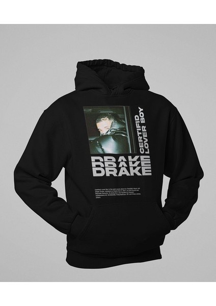 Drake Lover Boy Baskılı Unisex Oversize Rapper Hoodie modelleri
