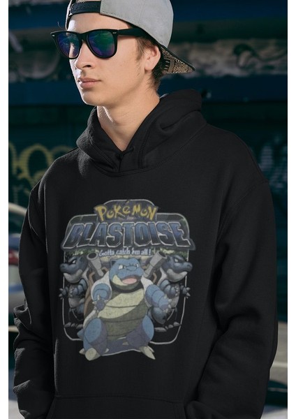Pokemon Blastoise Baskılı Unisex Oversize Hoodie fiyatları