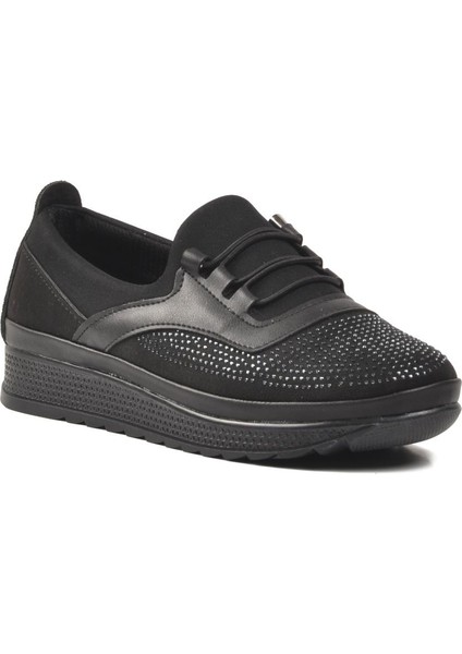 160 Siyah Kadın Günlük Ayakkabı