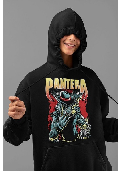 Pantera Müzik Grubu Baskılı Unisex Oversize Rock Metal Hoodie fiyatları