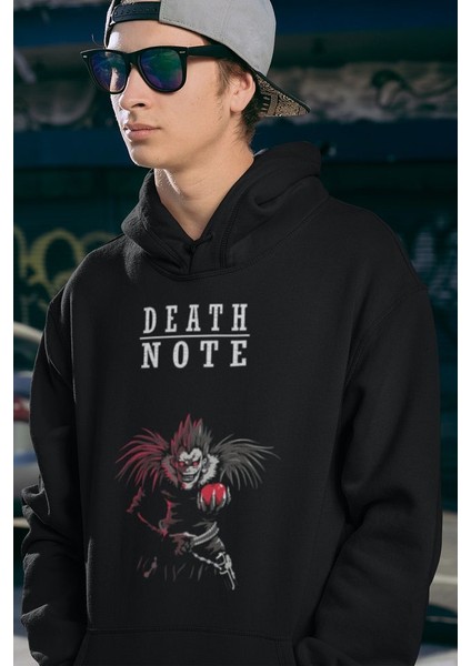 Death Note Baskılı Unisex Oversize Anime Hoodie