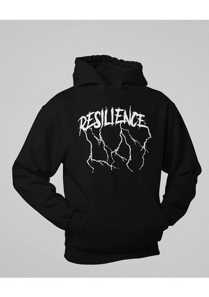 Resilience Baskılı Unisex Oversize Tasarım Hoodie indirimleri