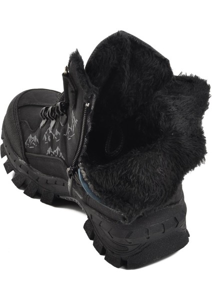 2040-F Siyah Çocuk Kürklü Bot fırsatları