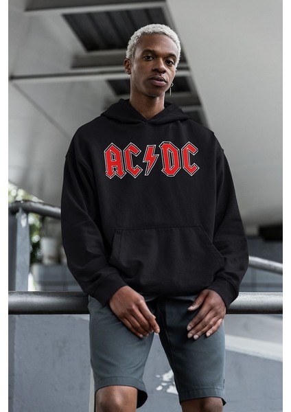 Rock Metal Müzik Grubu Baskılı Unisex Oversize Ac Dc Hoodie fırsatları