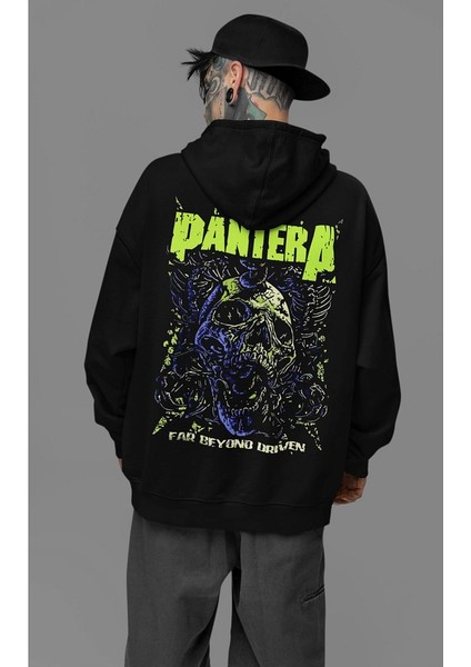 Pantera Rock Metal Baskılı Unisex Oversize Müzik Grubu Hoodie