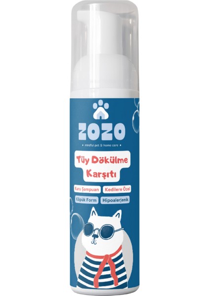 Tüy Dökülme Karşıtı Köpük - Kedilere Özel