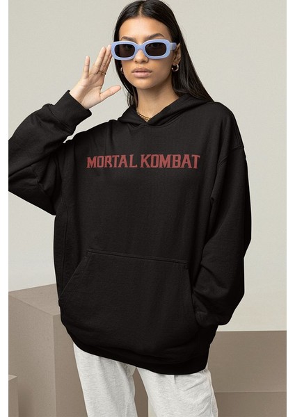Mortal Kombat Yazılı Unisex Oversize Anime Karakter Hoodie fiyatları