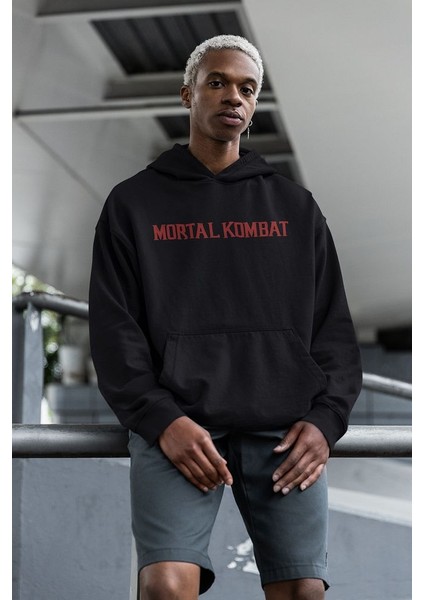 Mortal Kombat Yazılı Unisex Oversize Anime Karakter Hoodie fırsatları