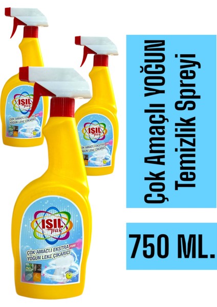 750 ml 3'lü Leke Çıkarıcı Çok Amaçlı Extra Yoğun Temizleyici