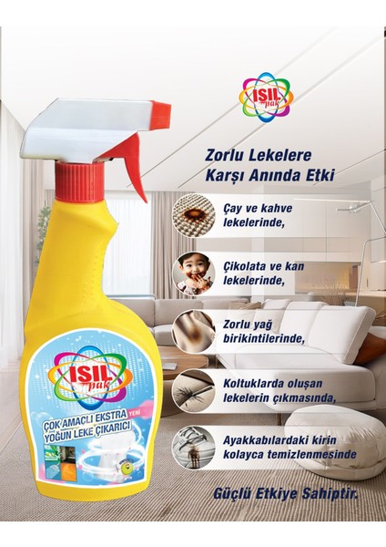 750 ml 3'lü Leke Çıkarıcı Çok Amaçlı Extra Yoğun Temizleyici modelleri