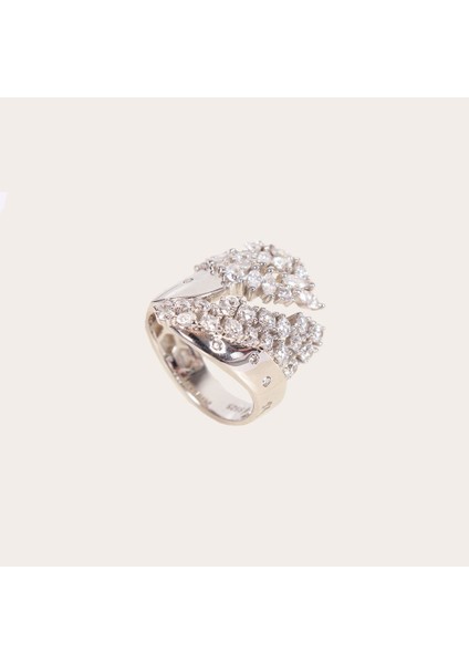 Tasarım Gümüş Yüzük NUR-YZ00612