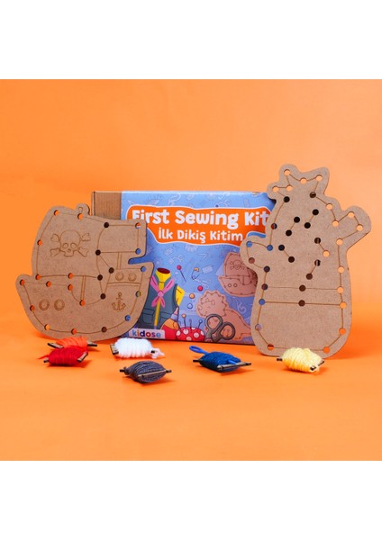 Çocuklar Için Ilk Dikiş Kitim - (First Sewing Kit)