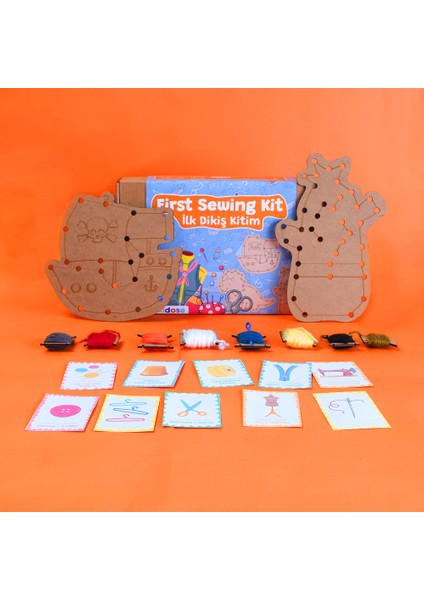 Çocuklar Için Ilk Dikiş Kitim - (First Sewing Kit)