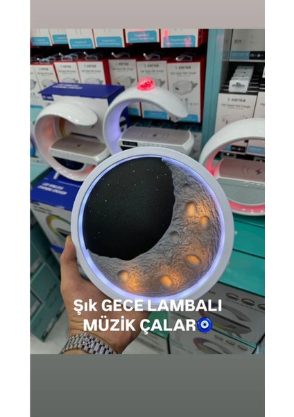 Krizantem Renkli Işıklı Gece Lambası Rahatlatıcı Müzikcalar USB Girişli