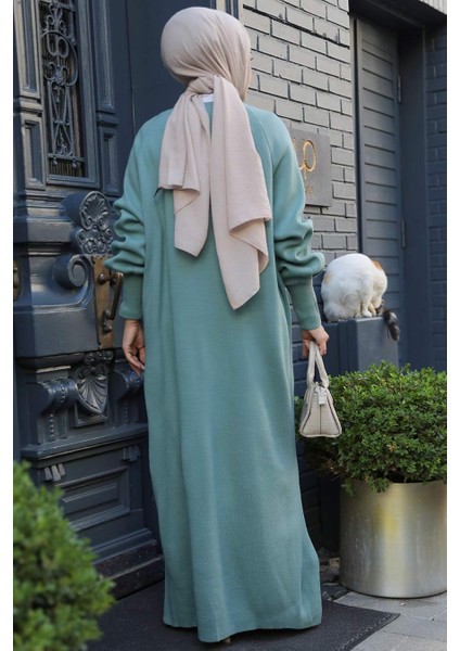 Mint Tesettür Triko Elbise 100013MINT modelleri