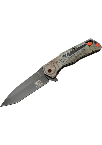 Bağcıklı Çakı 21,5 cm Yarı Otomatik , Kemerlikli