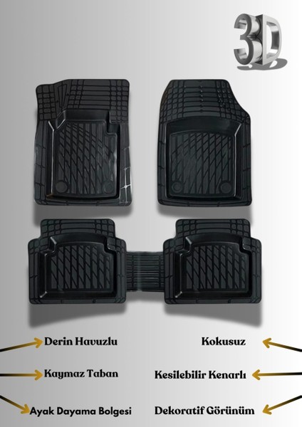 Yeni Toyota Corolla 2019 2020 Model Uyumlu 4d Havuzlu Paspas fiyatları