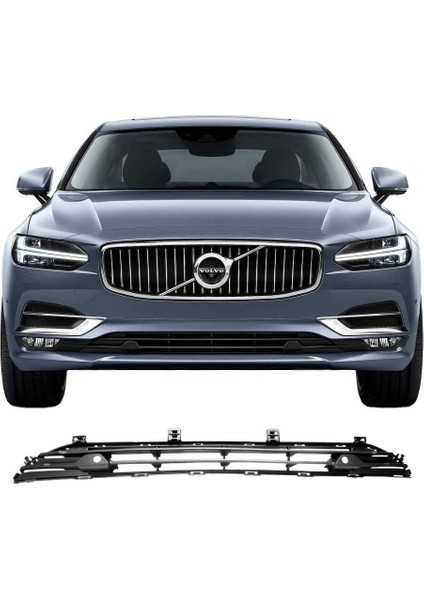 Volvo S90 V90 Ön Tampon Alt Izgara 2017 2018 2019 2020