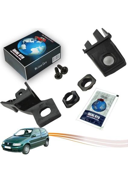 Vw Polo 9n 6n (1995-2003) 6Q0998225 Için Sol Sürücü Farı Tutucu Plastik Parçaları