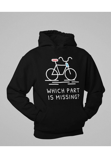 Which Part Is Missing ? Yazılı Unisex Oversize Hoodie modelleri