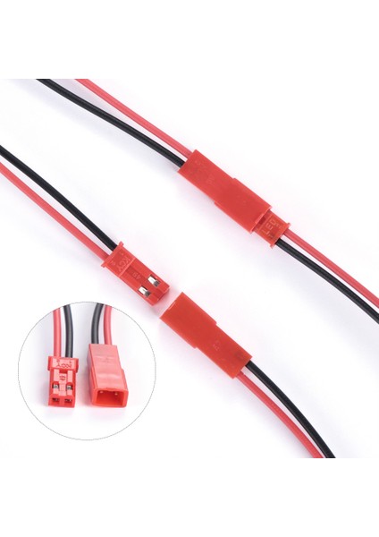 Jst Kablo Erkek Dişi Çift 10CM 100MM Model Uçak Helikopter Robot Lipo Lityum Lion Pil Akü Bağlantı