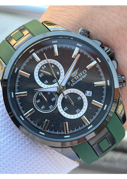 Silikon Kordon Iç Fonksiyonları Aktif 30 mt Suya Dayanıklı Erkek Kol Saati EFM.31380-Y5 fiyatları