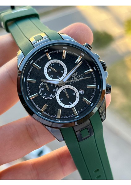 Silikon Kordon Iç Fonksiyonları Aktif 30 mt Suya Dayanıklı Erkek Kol Saati EFM.31380-Y5 fırsatları