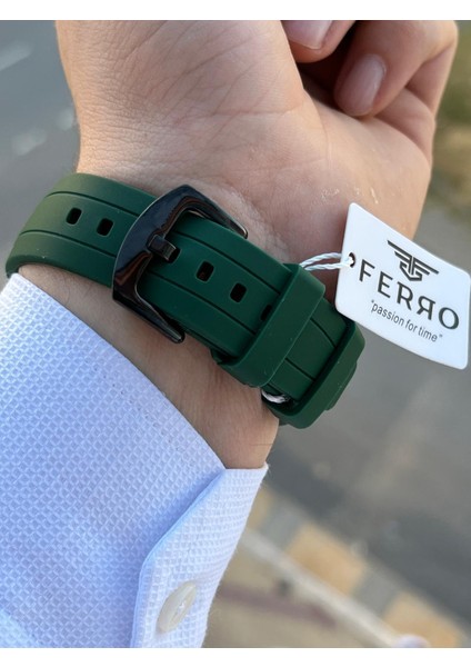 Silikon Kordon Iç Fonksiyonları Aktif 30 mt Suya Dayanıklı Erkek Kol Saati EFM.31380-Y5 indirimleri