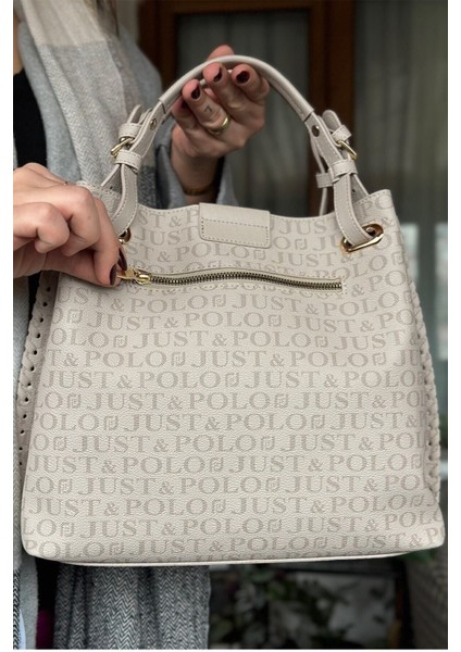 Kadın Örgülü 4 Bölmeli Omuz Çantası ve El Çantası 2180-GD fiyatları