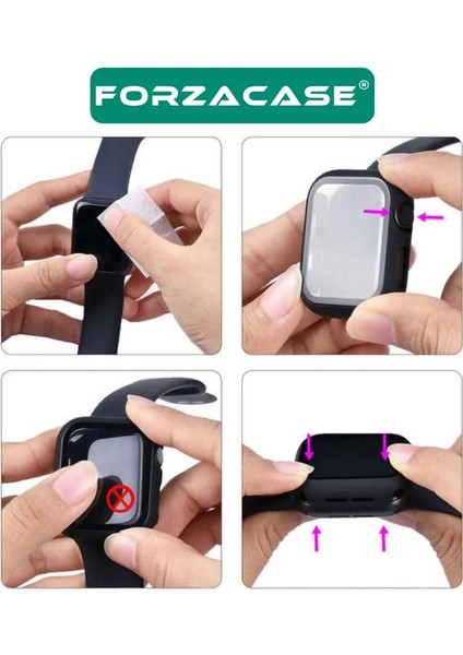 Apple Watch 10 46MM Önü Kapalı Ekran Korumalı Sert Rubber Kılıf - FC015 fırsatları