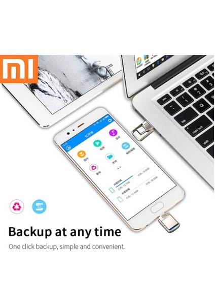 Xiaomi 2tb Type-C ve USB Flash Bellek Otg Çift Giriş Premium Mini