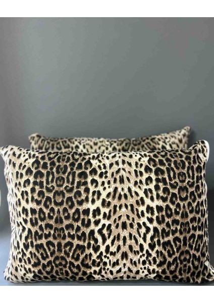 Leopar Desenli Yastık Kılıfı