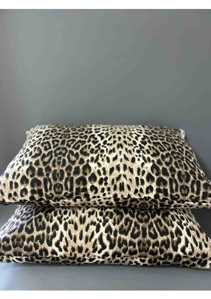 Leopar Desenli Yastık Kılıfı